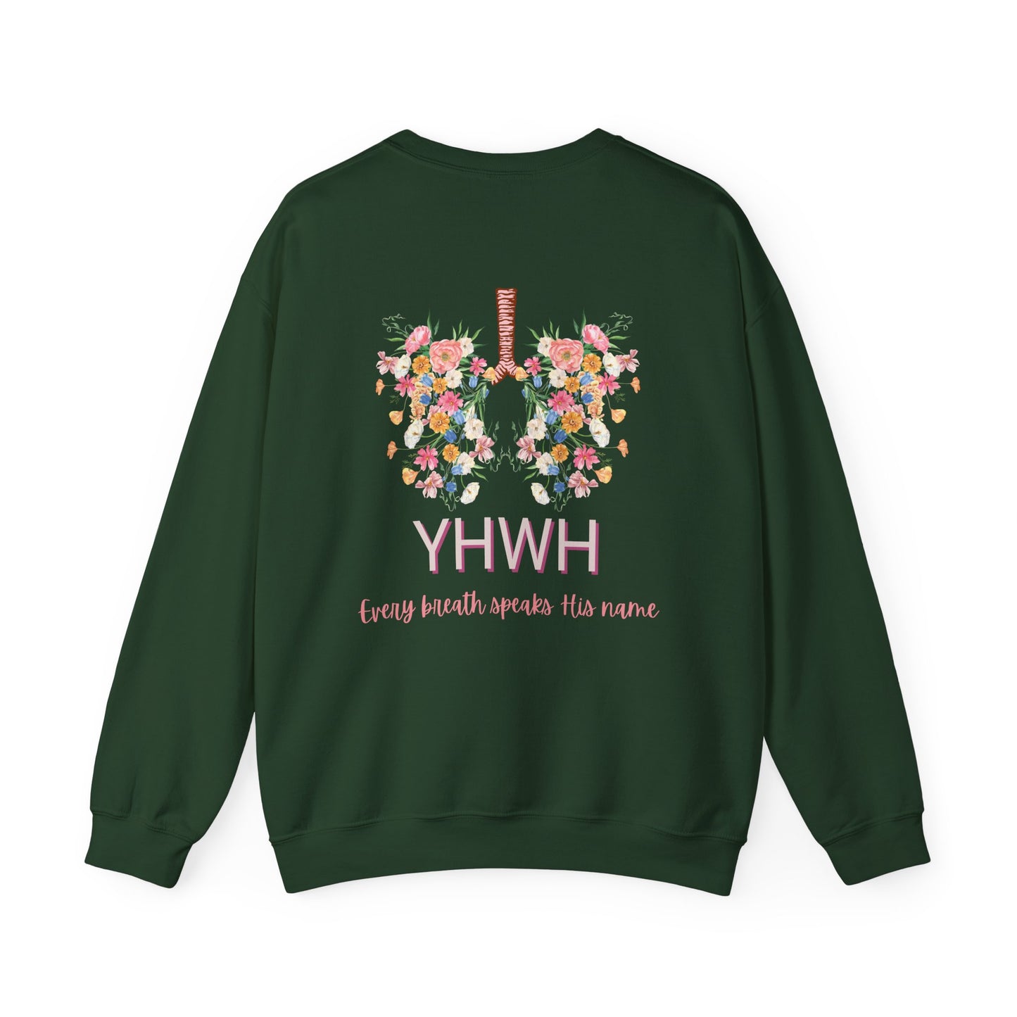 YHWH Floral Breath Sweatshirt – Every Breath Speaks His Name