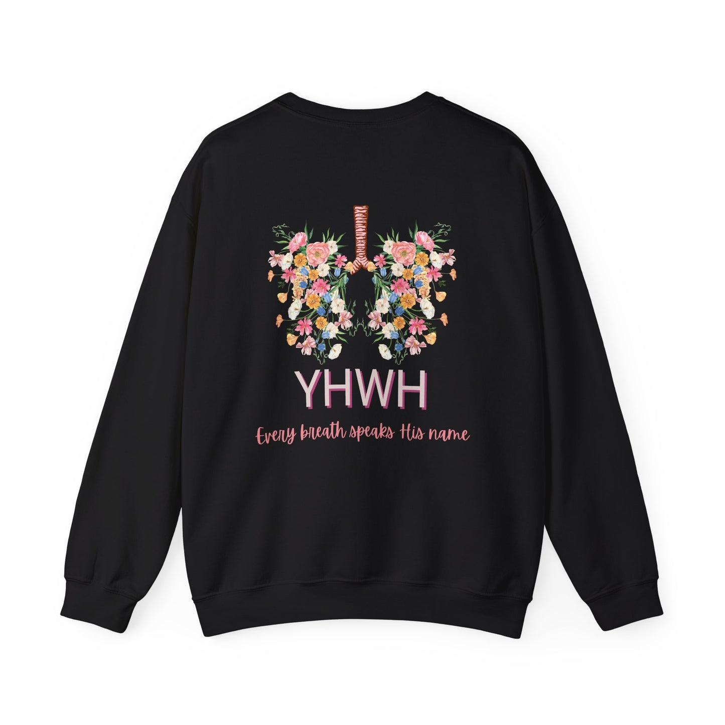YHWH Floral Breath Sweatshirt – Every Breath Speaks His Name
