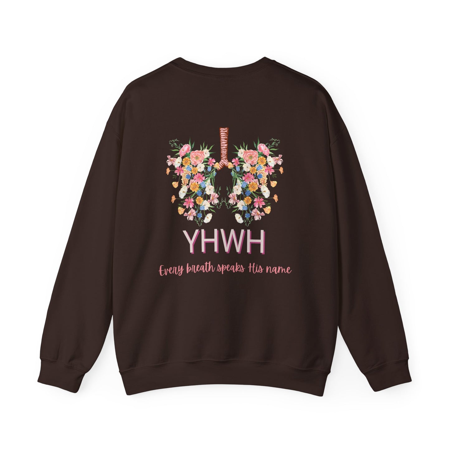 YHWH Floral Breath Sweatshirt – Every Breath Speaks His Name