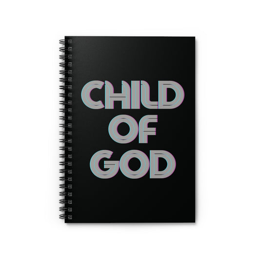 Christian Stationary Child of God Spiral Notebook - Ruled Line