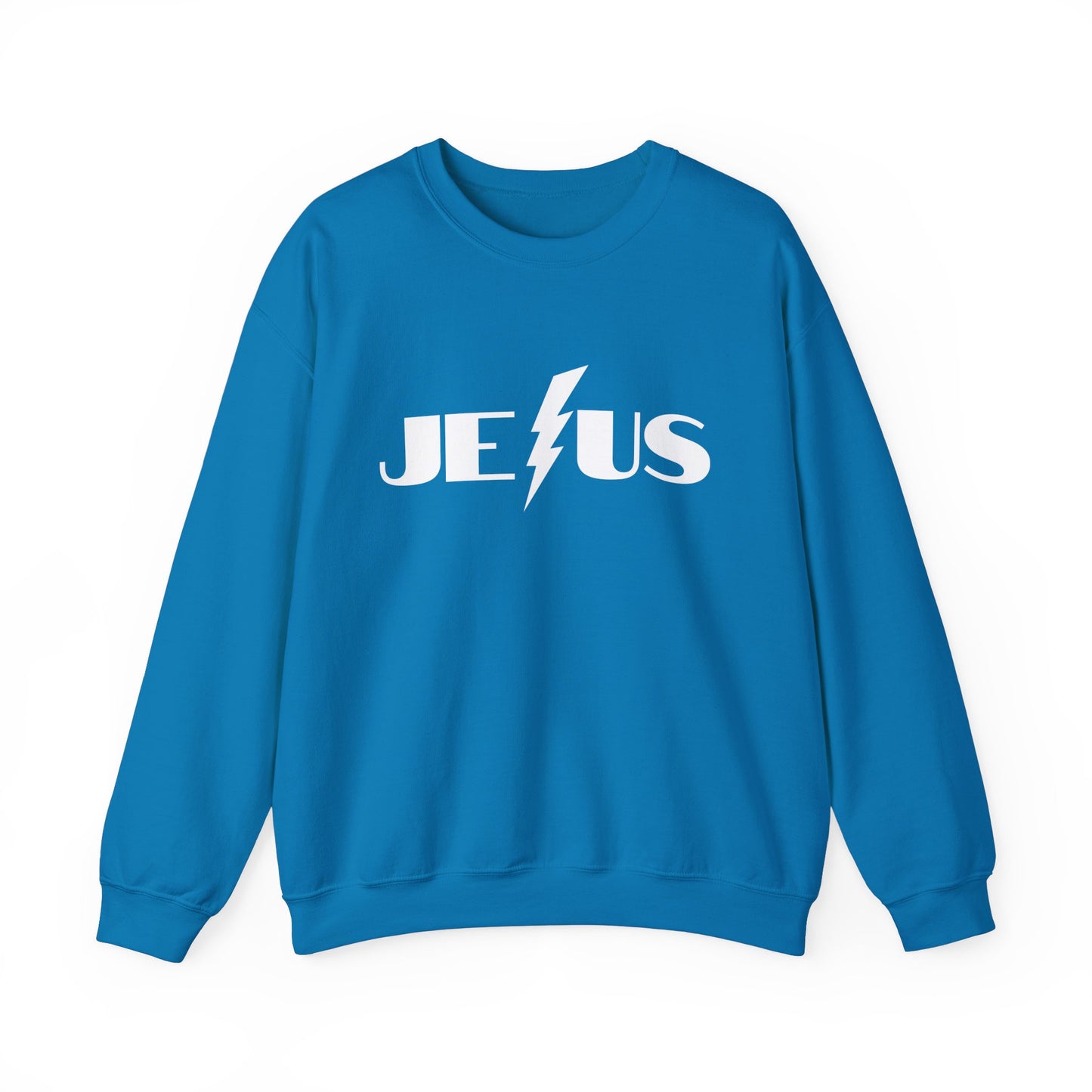 Rock Your Faith in Style – JESUS Lightning Bolt Sweatshirt