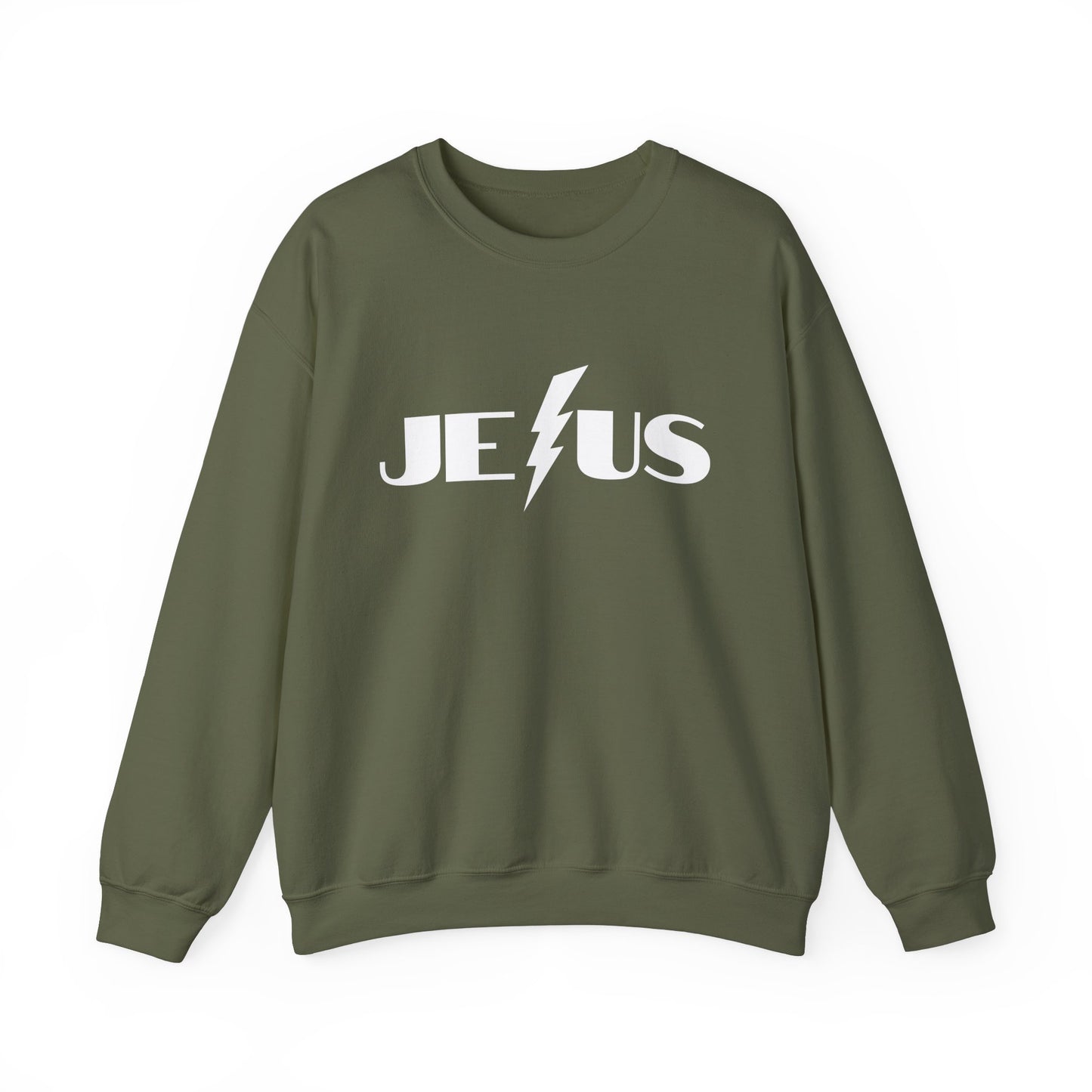 Rock Your Faith in Style – JESUS Lightning Bolt Sweatshirt